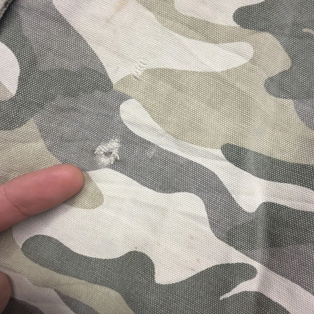 Carhartt Cargo Shorts Mens 40 Camo Grey White Relaxed Fit Cotton 100279